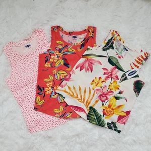 3-pack Tank Top Tropical Print for Toddlers